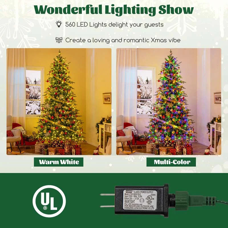 6/7.5/9 FT Pre-lit Artificial Christmas Tree with 260/380/560 Multicolor Lights - Product image 27