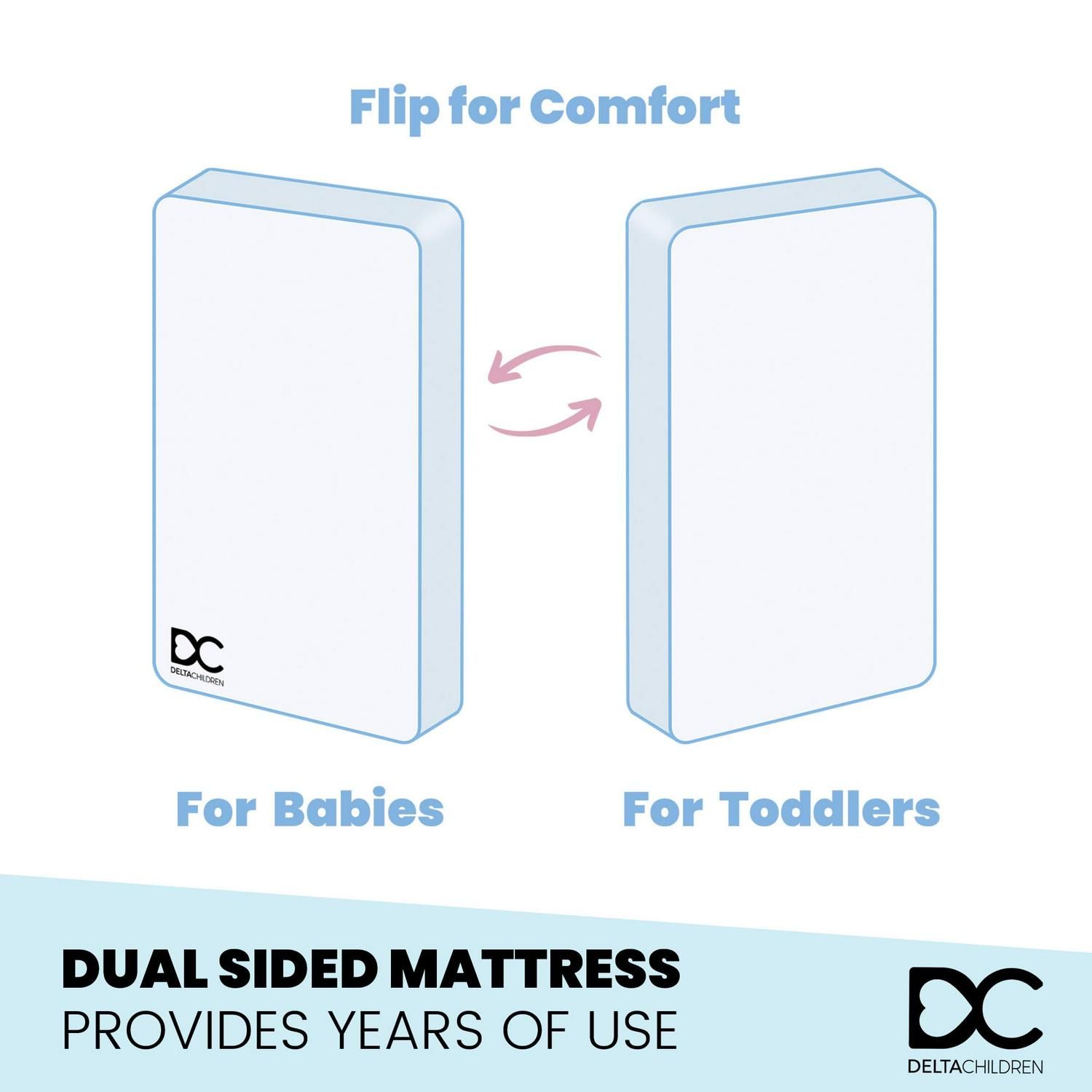 Delta Children Winter Breeze Mattress - Breathable Baby Crib and Toddler Mattress W Cloud Core - Product image 6