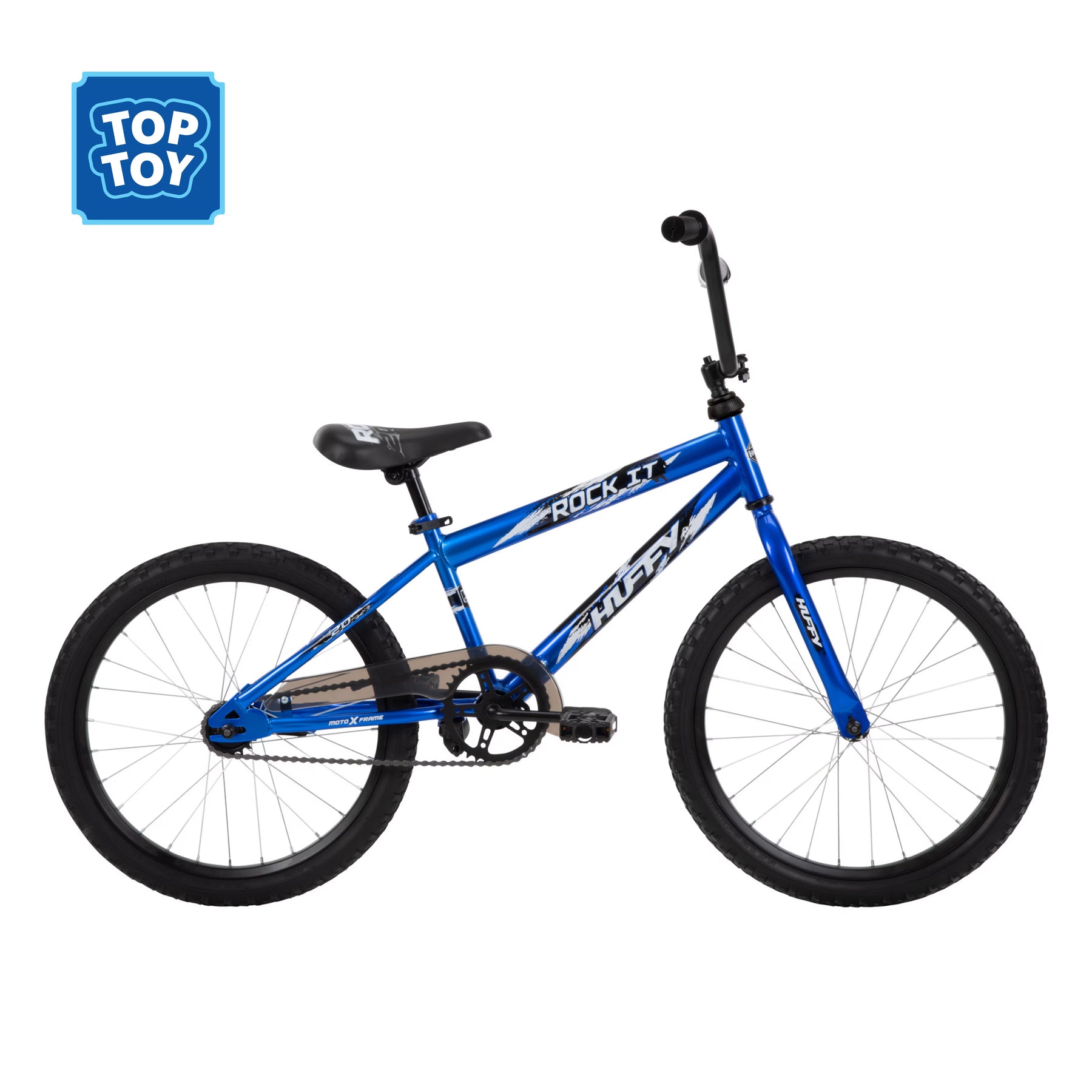 Huffy 20" Rock It Kids' Bike, Fits Riders 44" - 56", Blue, Child, Boys