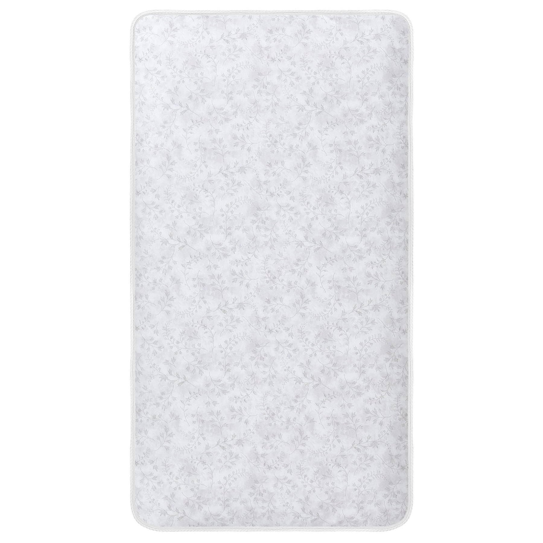 on Me Twinkle 5 88 Coil Crib and Toddler Mattress. Morning Mist Floral. Greenguard Gold Certified