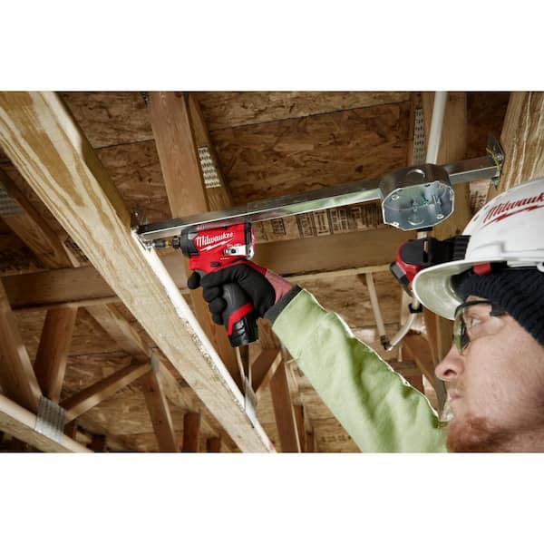 M12 FUEL 12V Lithium - Ion Cordless 3/8 In. Ratchet and 1/4 In. Impact Driver Kit (2 - Tool) W/Batteries - Product image 8