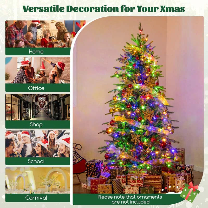 6/7.5/9 FT Pre-lit Artificial Christmas Tree with 260/380/560 Multicolor Lights - Product image 10