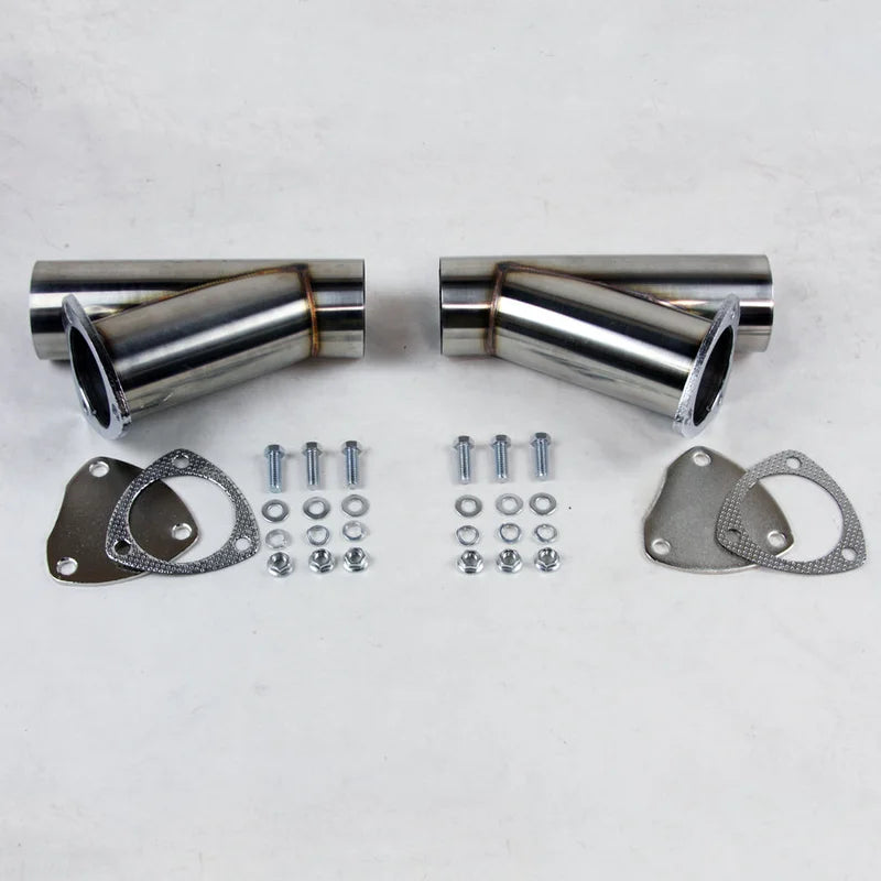 Granatelli Manual Exhaust Cutouts - Stainless Steel - Weld In 306522D