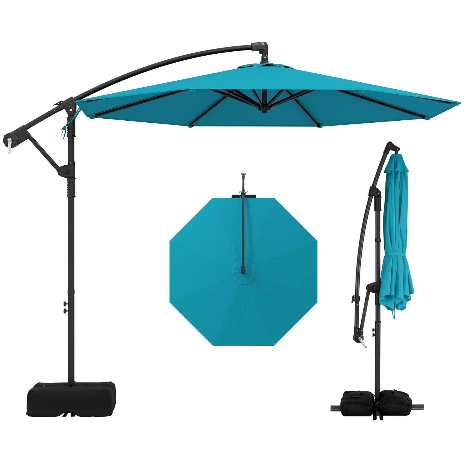 Tangkula 10ft Patio Umbrella with Base Included with 360 Degree Rotation - Product image 12