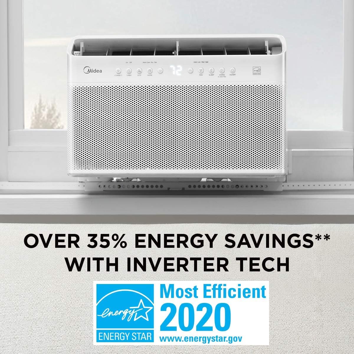 U-Shaped Inverter Window Air Conditioner 12, 000BTU with Open Window Flexibility, Robust Installation - Product image 5