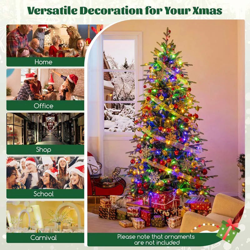 6/7.5/9 FT Pre-lit Artificial Christmas Tree with 260/380/560 Multicolor Lights - Product image 21
