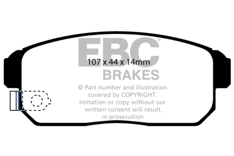 EBC - Rear Yellowstuff Pad PN DP41691R