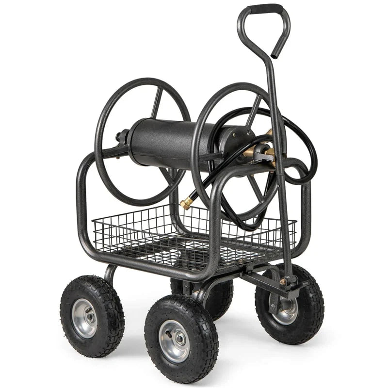 Portable Garden Hose Reel Cart Holds 300FT of 5/8" Large Capacity - Product image 12