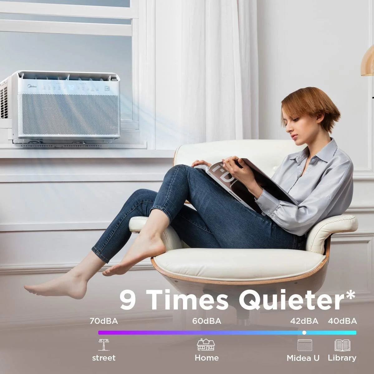 U-Shaped Inverter Window Air Conditioner 12, 000BTU with Open Window Flexibility, Robust Installation - Product image 3