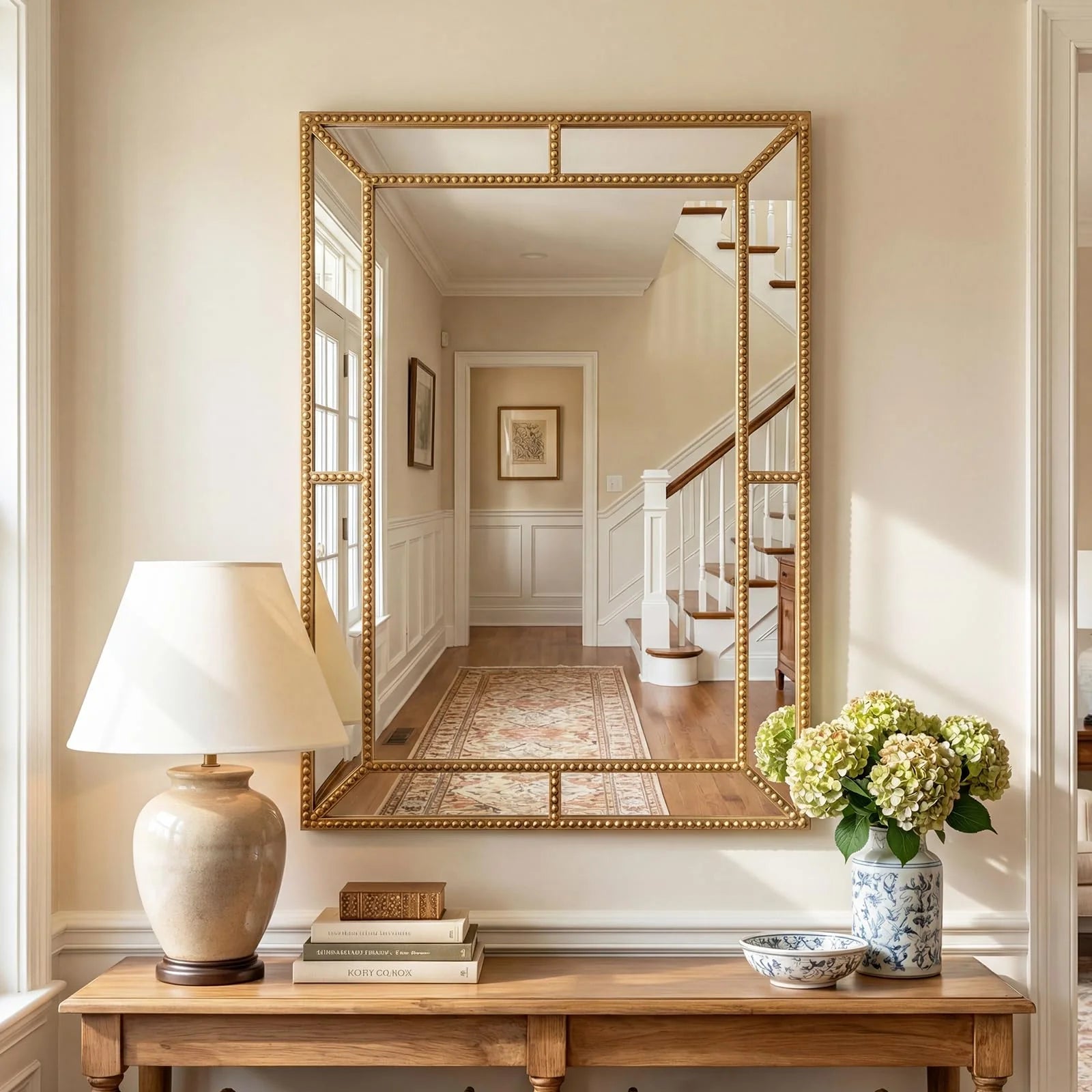 Tangkula 36" x 24" Gold Arched Wall Mirror (Rectangle) - Product image 1