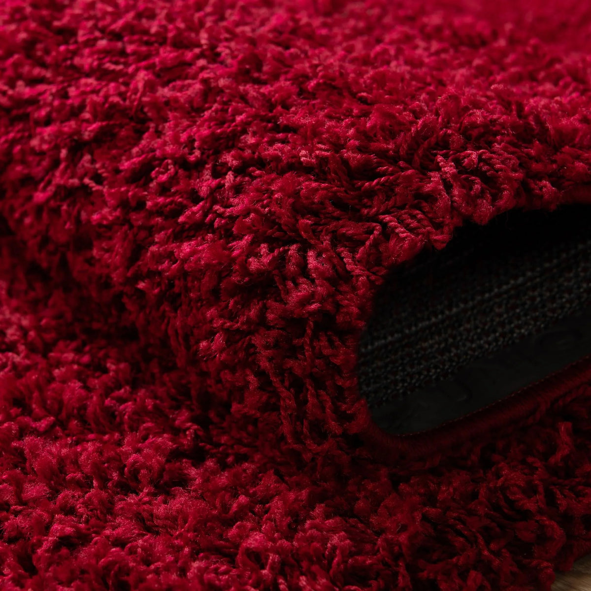 Rugs.com Solid Shag Collection Rug - 13 Ft Runner Cherry Red Shag Rug Perfect for Hallways, Entryways - Product image 5