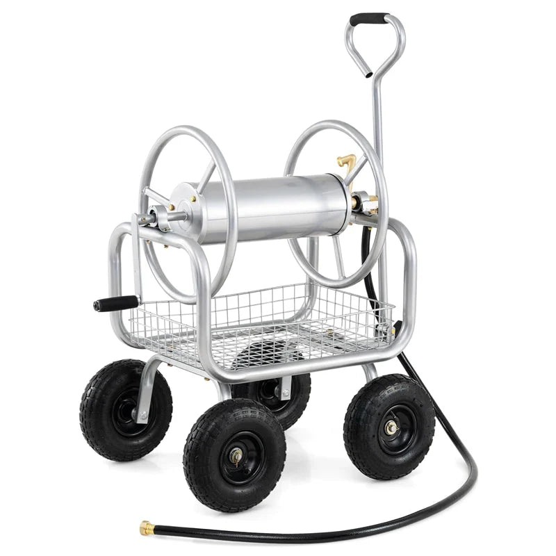 Portable Garden Hose Reel Cart Holds 300FT of 5/8" Large Capacity - Product image 24