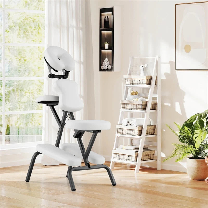 Portable Lightweight Massage Chair, PU Leather Tattoo Spa Chair with Thickened Sponge & Carrying Bag - Product image 12