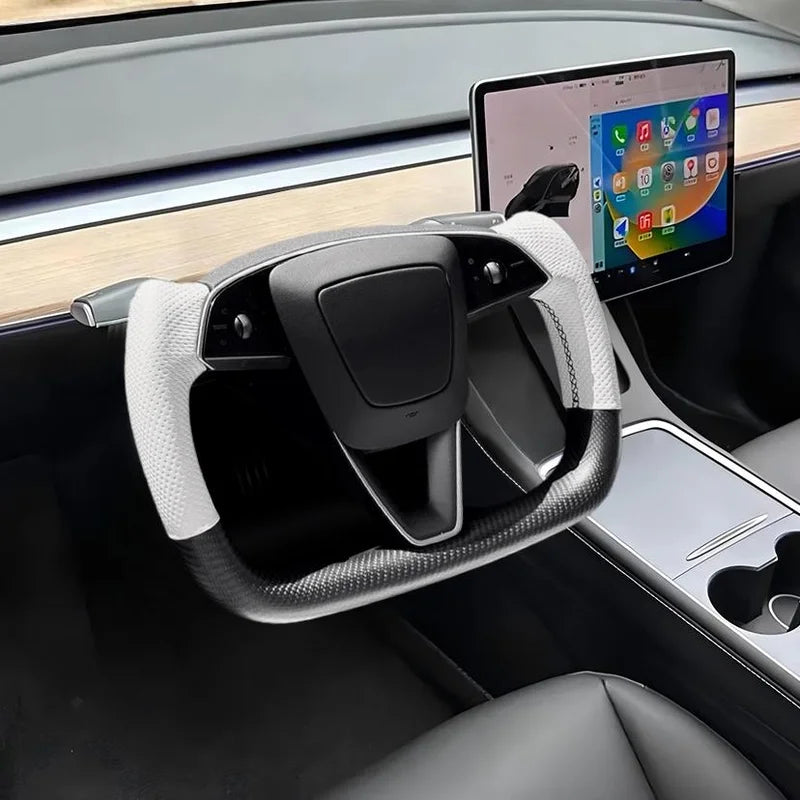 TESERY Yoke Steering Wheel Upgrade For Tesla Model 3 Highland & New Model Y
