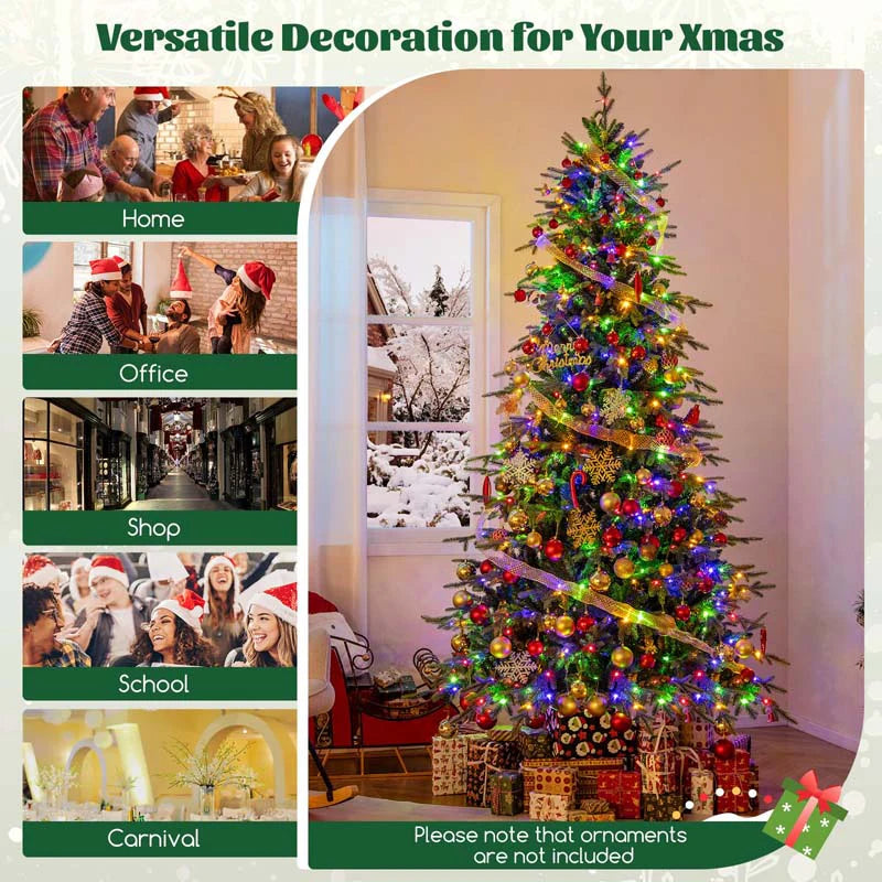 6/7.5/9 FT Pre-lit Artificial Christmas Tree with 260/380/560 Multicolor Lights - Product image 32