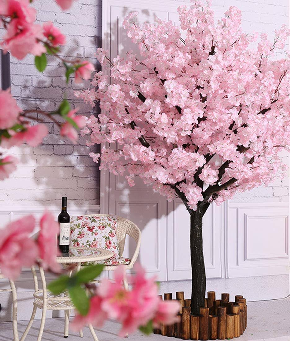 Artificial Cherry Blossom Trees Handmade Light Pink Tree Indoor Outdoor Home Office Party Wedding (5ft - Product image 1