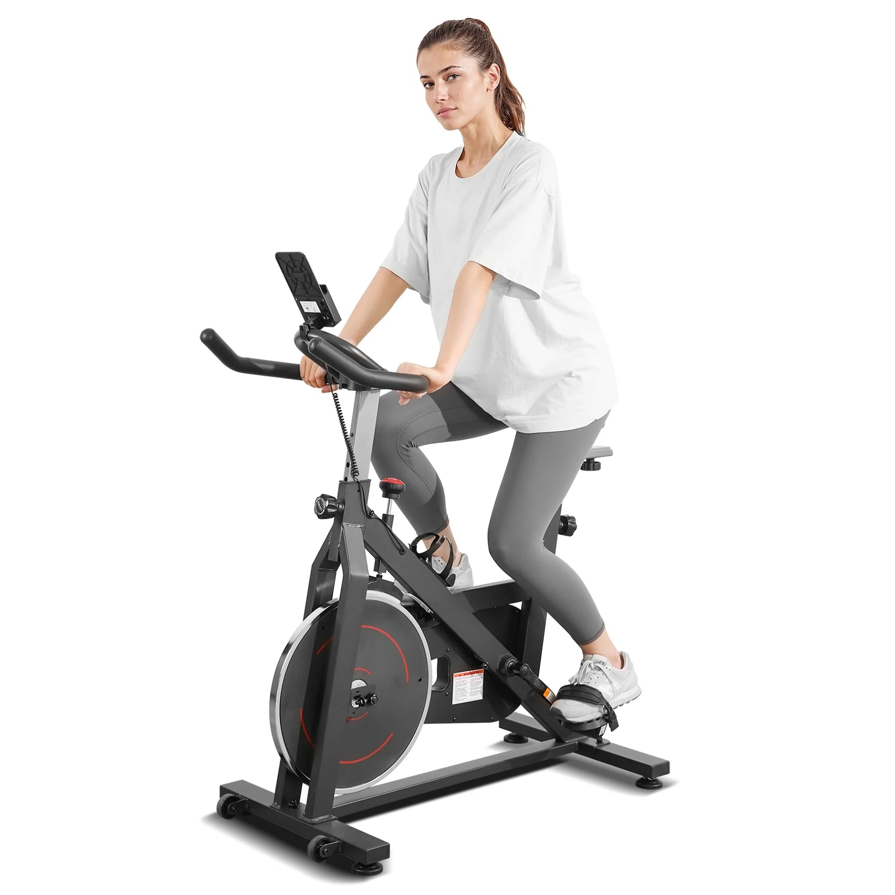 Naipo Exercise Bike Indoor Cycling Bike with 300 lb Big Seat Cushion for Home Cardio Leg Workout - Product image 3