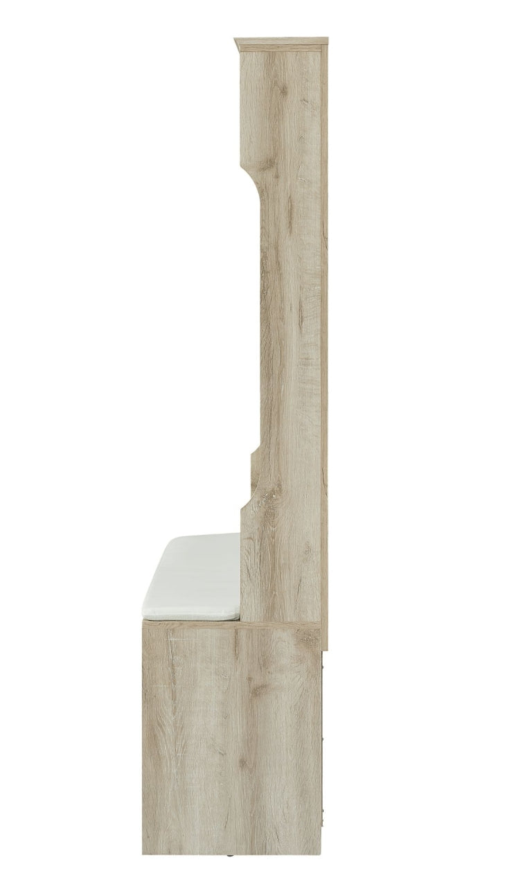 Entryway Hall Tree with Storage Bench, Wooden Coat Rack with Sponge Pad and 4 Dual Hooks - Product image 14
