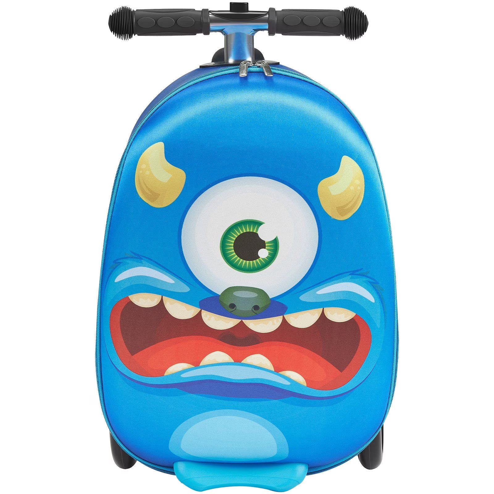 VEVOR Ride - on Luggage 20 - Inch Kids Scooter Suitcase with Flash Wheels Blue - Product image 1