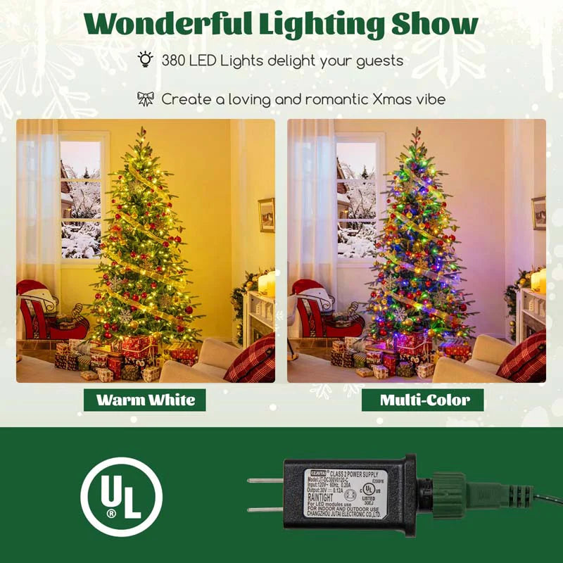 6/7.5/9 FT Pre-lit Artificial Christmas Tree with 260/380/560 Multicolor Lights - Product image 16