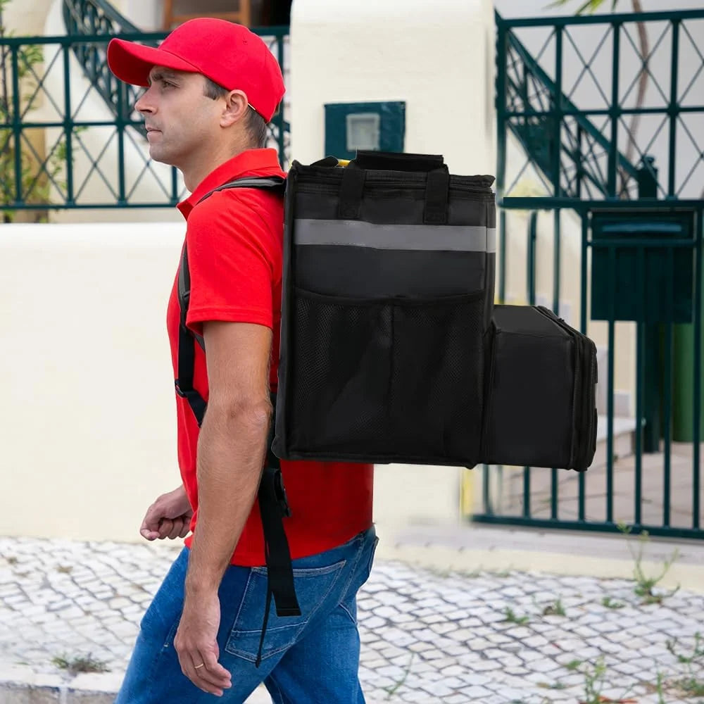 Large Insulated Food Delivery Bag, Expandable Cooler Backpack for Doordash Uber Eats - Product image 2