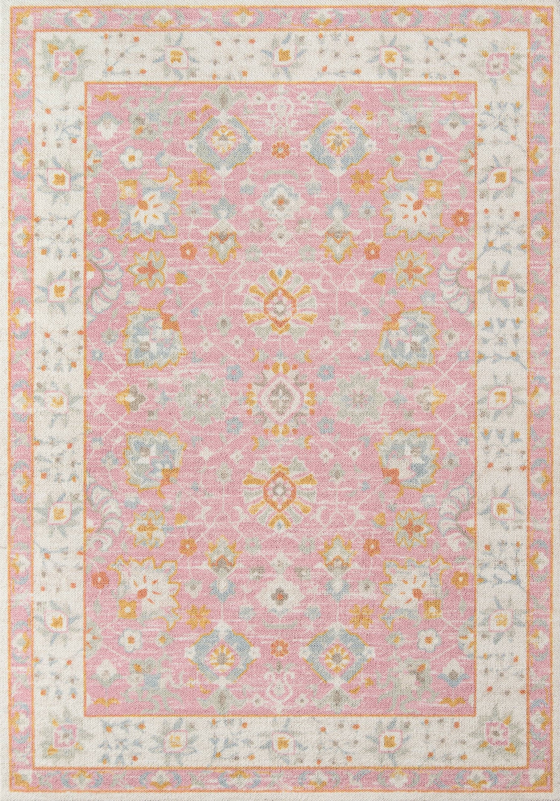 Momeni Anatolia ANA-8 Pink Area Rug 6'6" x 9' - Product image 1