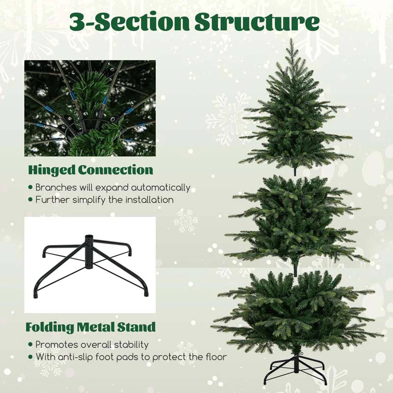 6/7.5/9 FT Pre-lit Artificial Christmas Tree with 260/380/560 Multicolor Lights, 714/1162/1770 Branch Tips - Product image 8