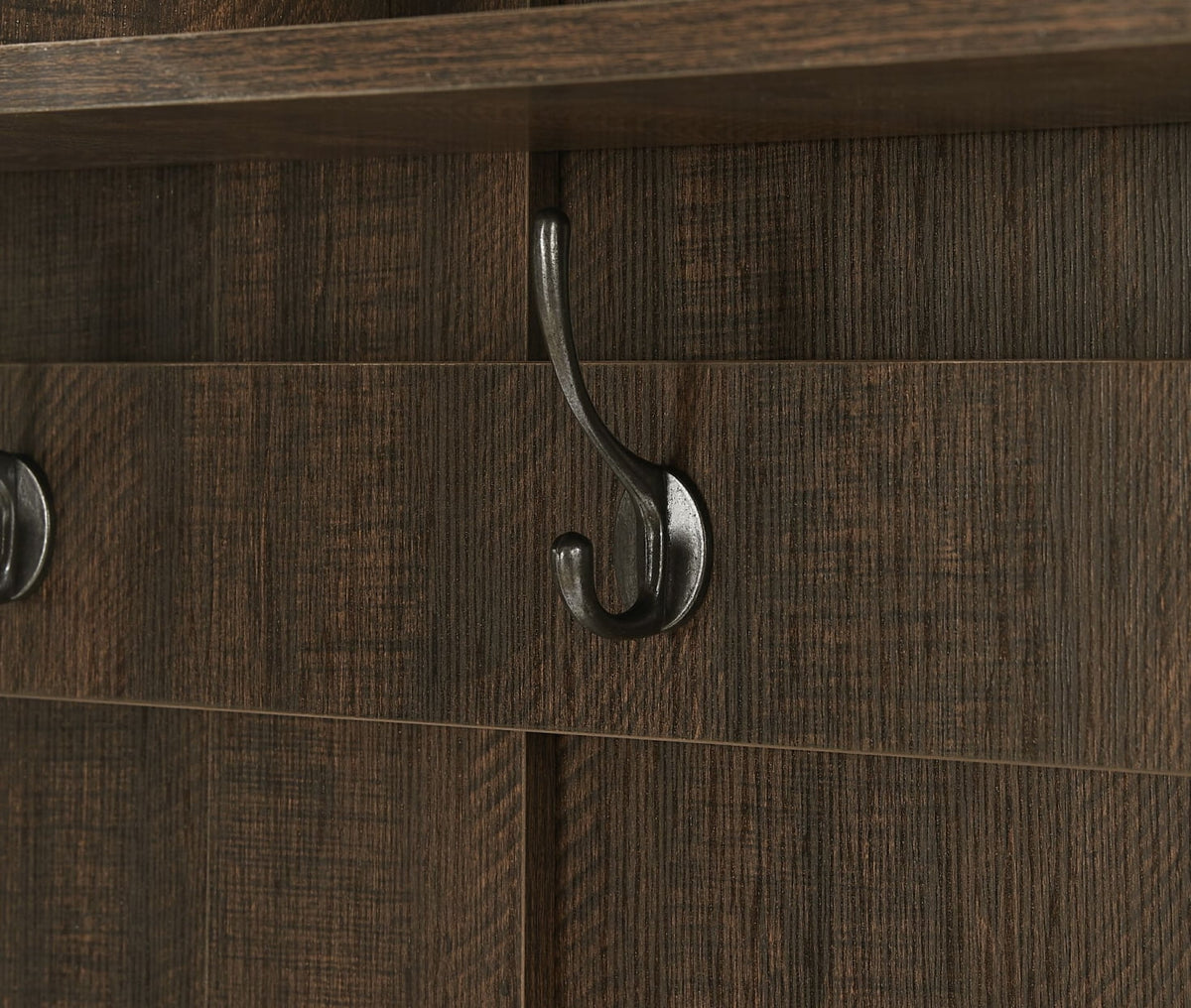 Entryway Hall Tree with Storage Bench, Wooden Coat Rack with Sponge Pad and 4 Dual Hooks - Product image 26