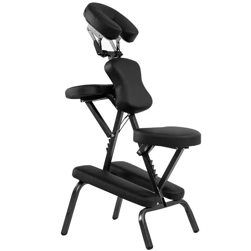 Portable Lightweight Massage Chair, PU Leather Tattoo Spa Chair with Thickened Sponge & Carrying Bag - Product image 2