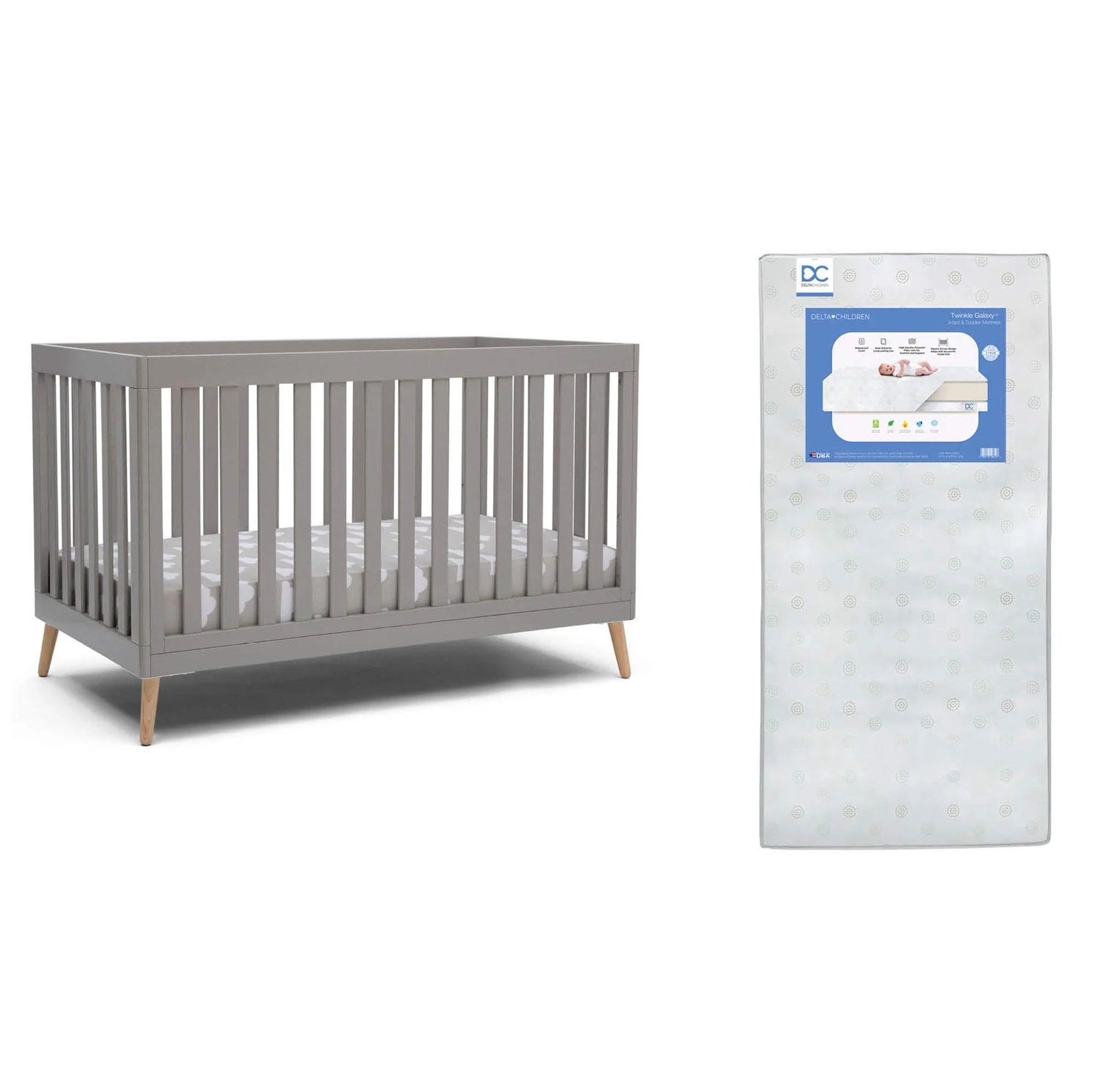 Essex 4-in-1 Convertible Baby Crib with Toddler Mattress - Product image 3
