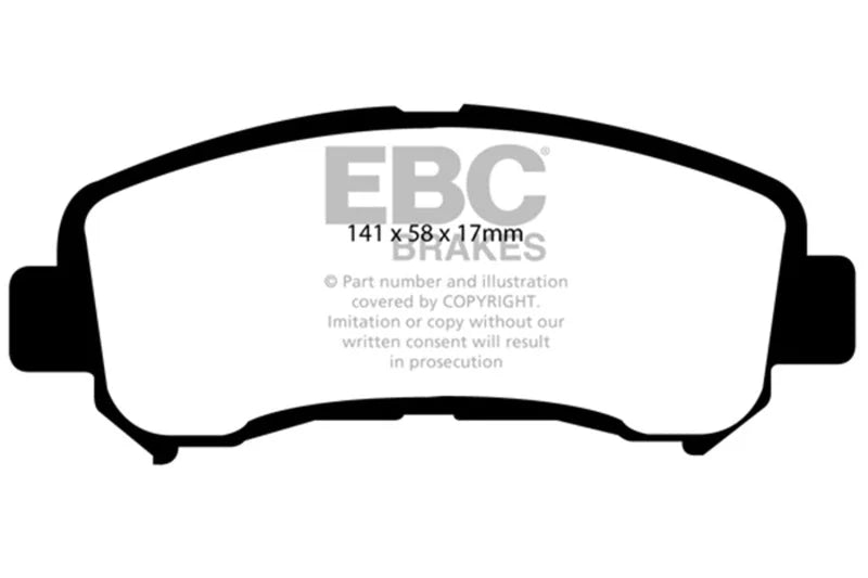 EBC Ultimax2 Low Dust Street - Front Ultimax 2 Pad PN UD1374