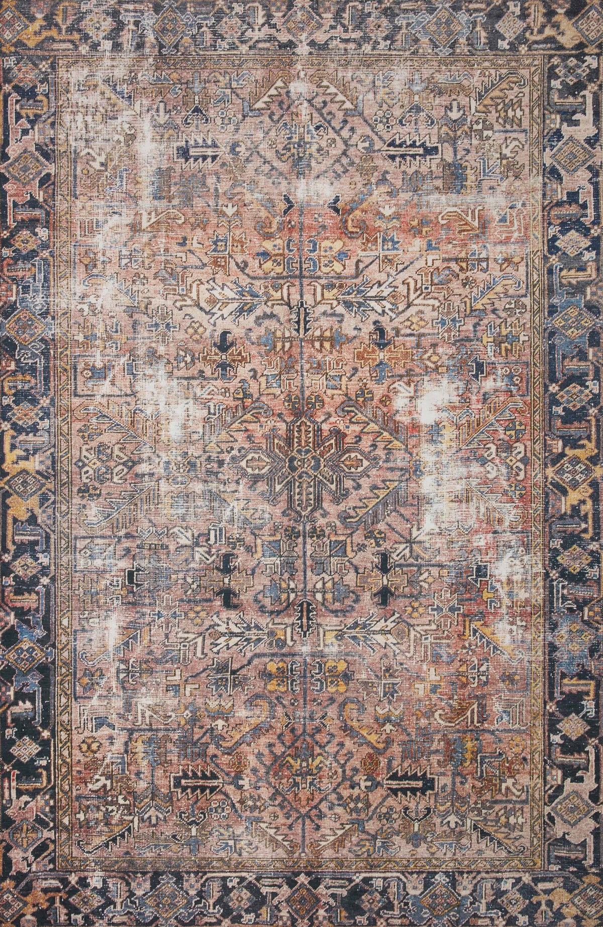 Chris Loves Julia x Loloi Jules JUL-02 Terracotta Multi Area Rug - 7 ft 6 in x 9 ft 6 in - Product image 1