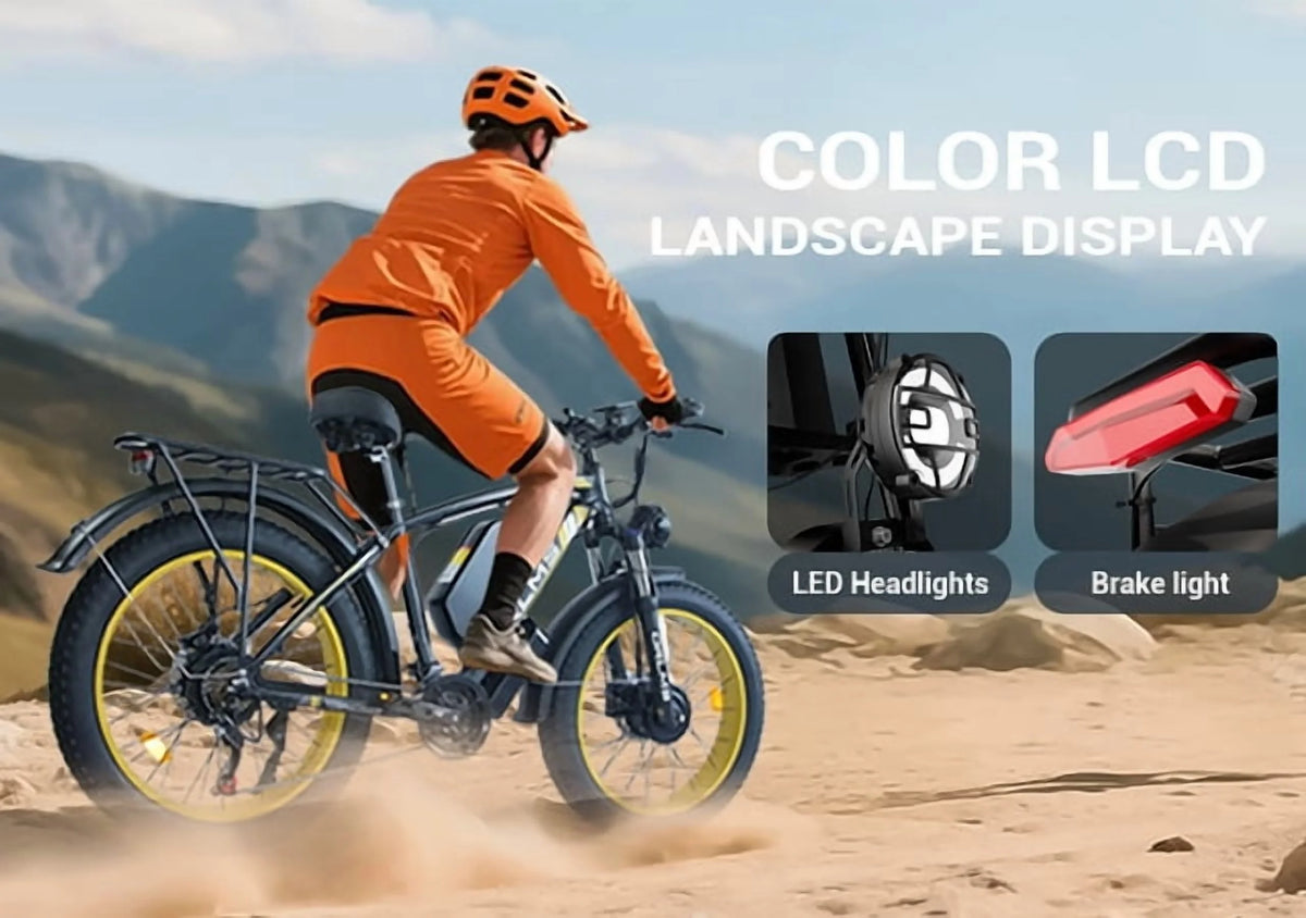 Peak 5000W - Electric - Bike for Adults - Men, Dual - Motor - Ebike 50MPH - Hunting - Ebike - Product image 4