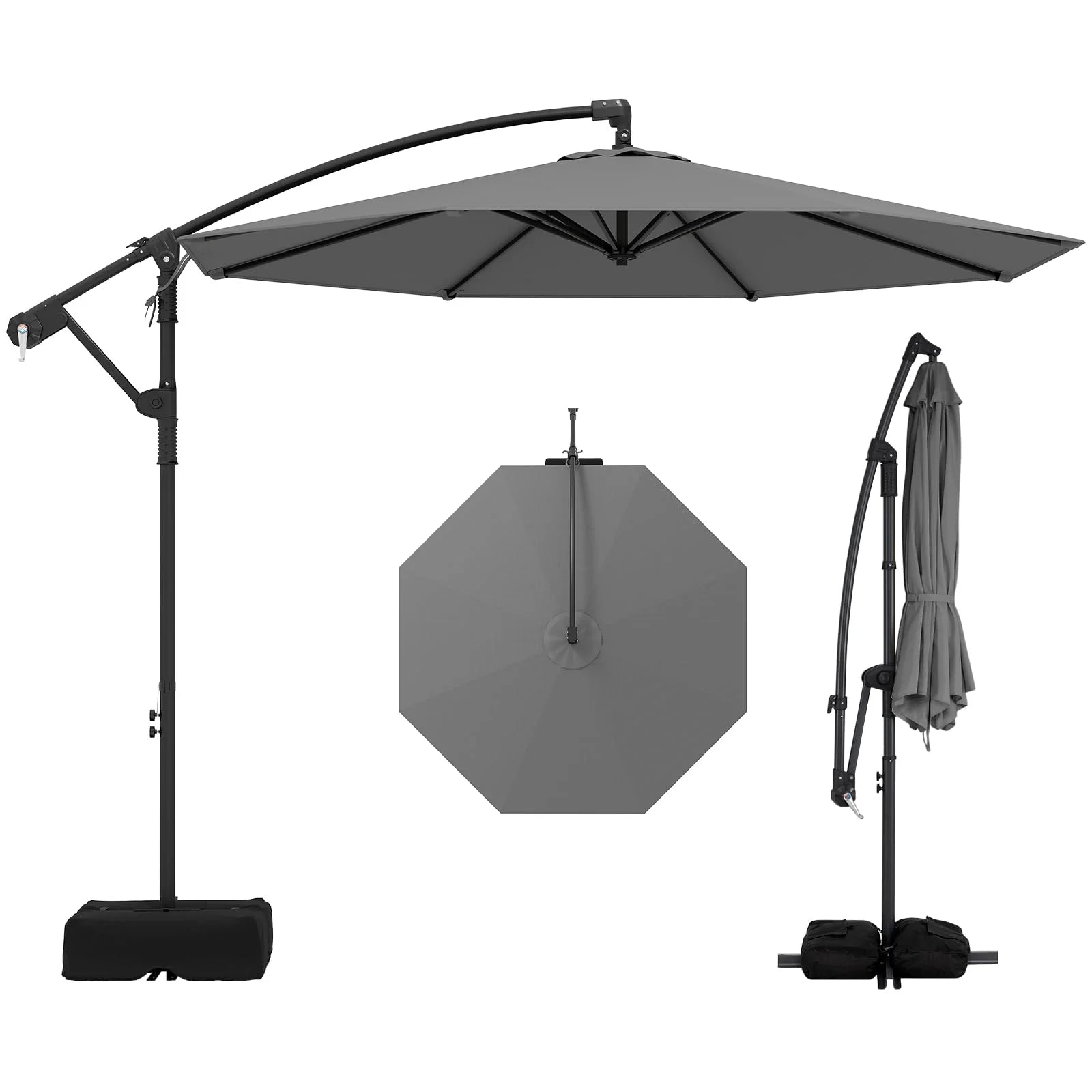 Tangkula 10ft Patio Umbrella with Base Included with 360 Degree Rotation - Product image 11