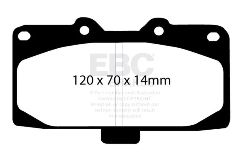 EBC - Front Bluestuff Pad PN DP51200NDX
