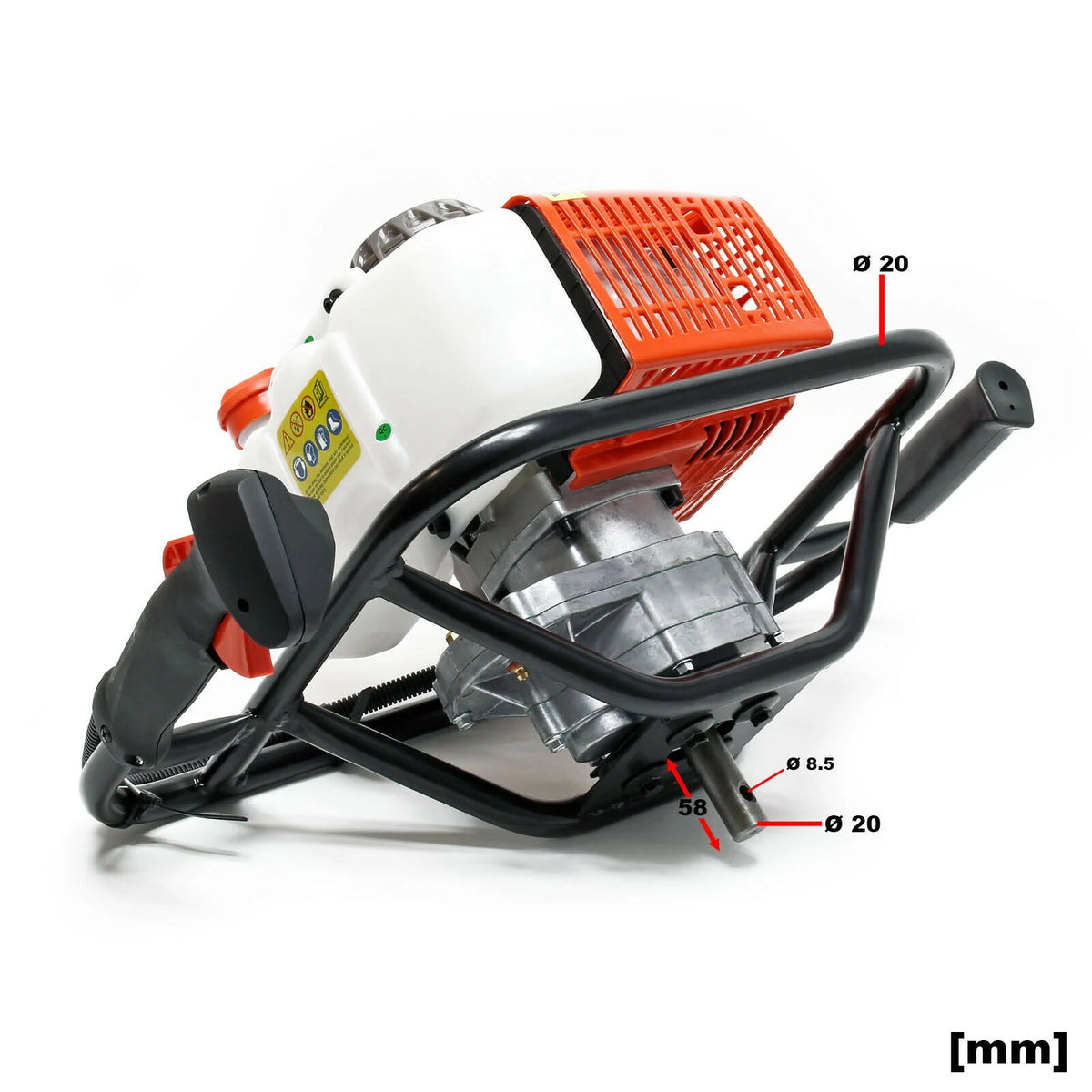 Thermal auger in set 63.3 ccm 3 hp drill bit 100 mm 150 mm 200 mm ground drill 16_0001568 -