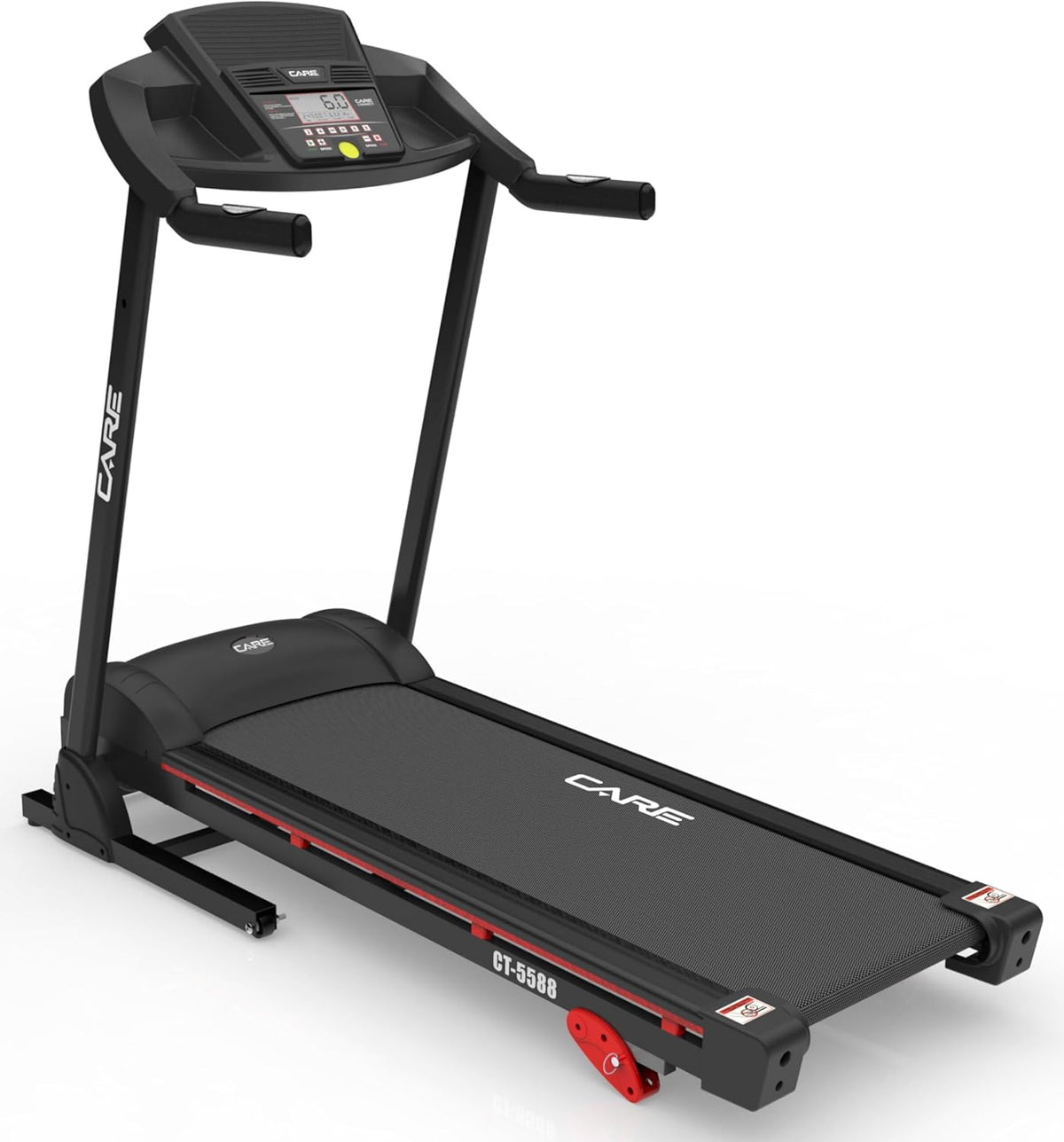 Care Fitness - Connected Treadmill CT-5588-2 - Inclinable and Foldable Electric Treadmill - Up to 16km/h - 3 Incline Levels - 12 Programs - Kinomap