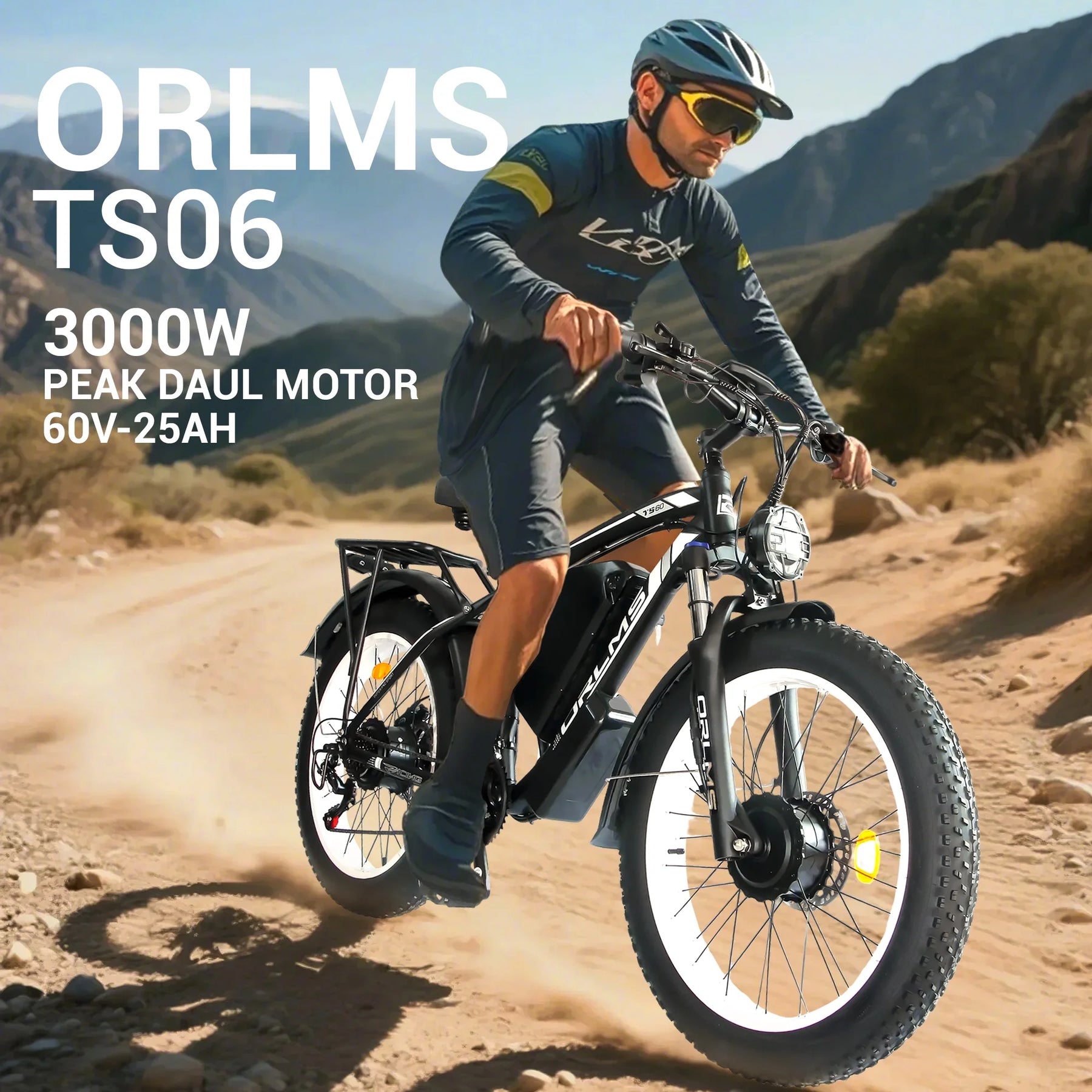 Peak 5000W - Electric - Bike for Adults - Men, Dual - Motor - Ebike 50MPH - Hunting - Ebike - Product image 5