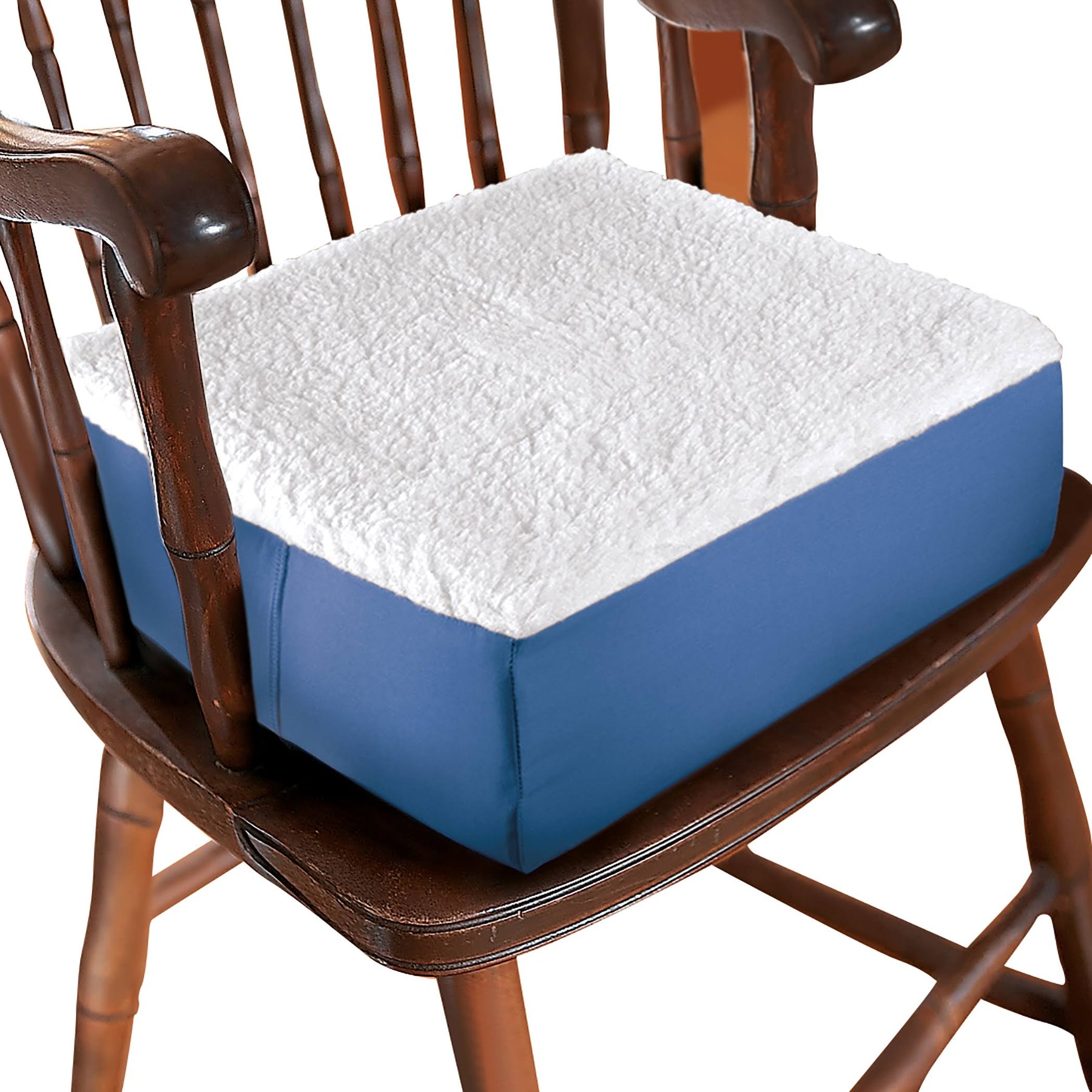 Collections Etc Extra Thick Foam Chair Cushion, Blue - Product image 1