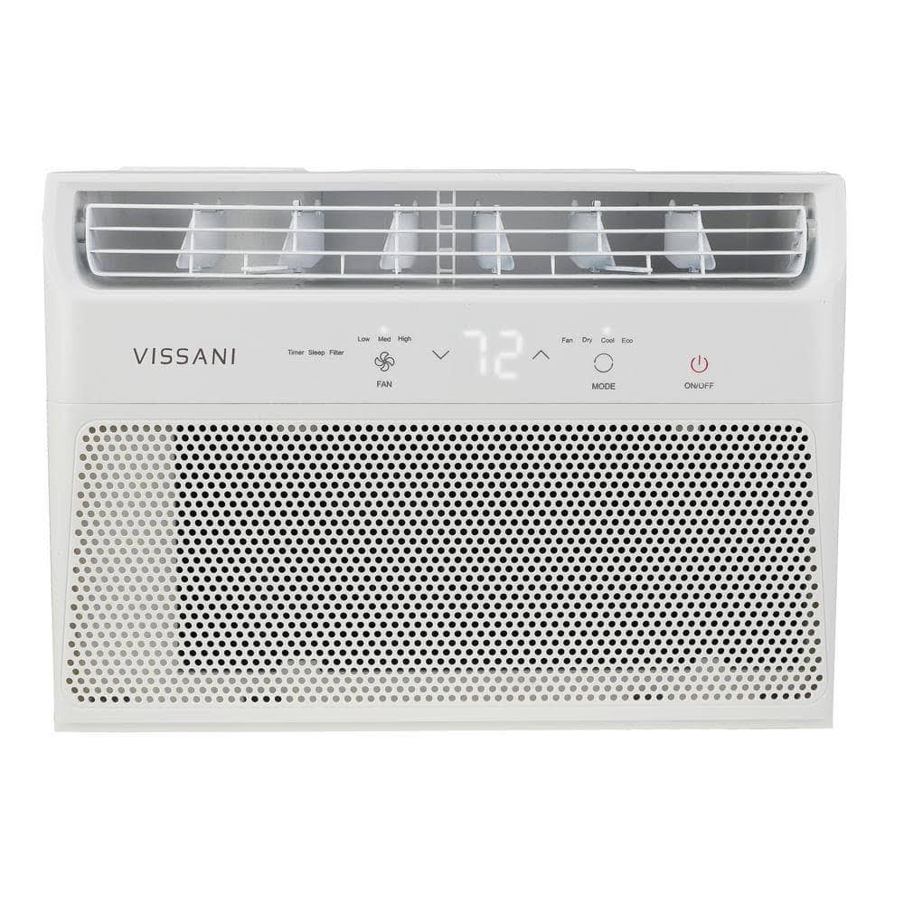Vissani 6, 000 BTU 115-Volt Window Air Conditioner for 250 Sq. ft. Rooms in White - Product image 1