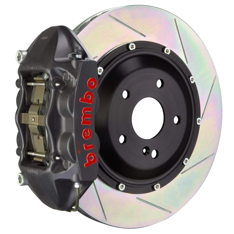 Brembo GT-S Systems 380x28 2-Piece 4 Piston Hard Anodized Slotted Rear