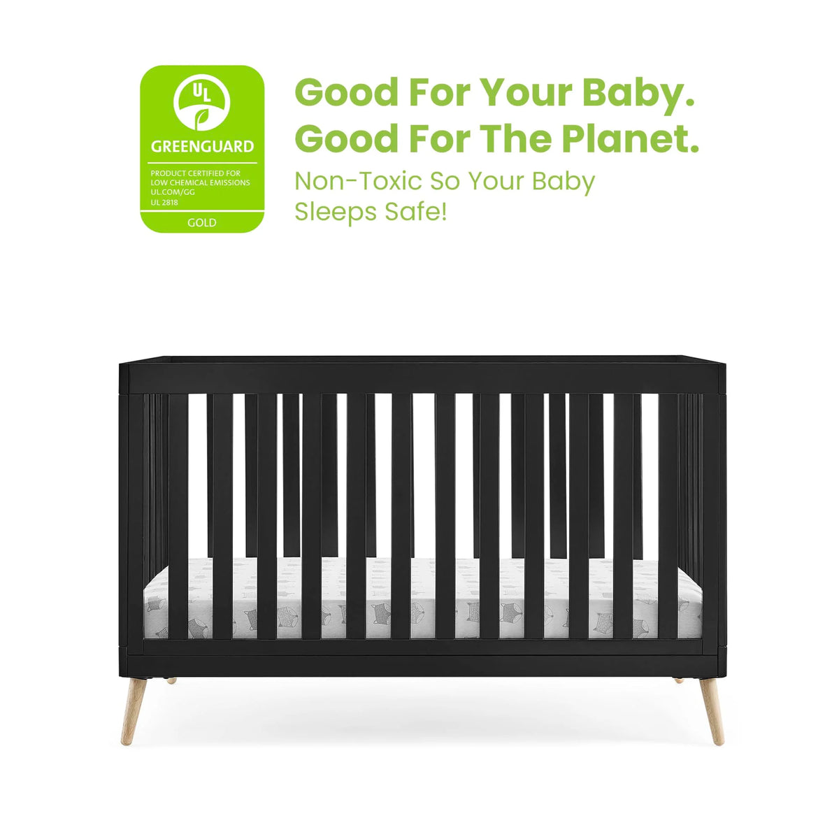 Essex 4-in-1 Convertible Baby Crib with Toddler Mattress - Product image 8