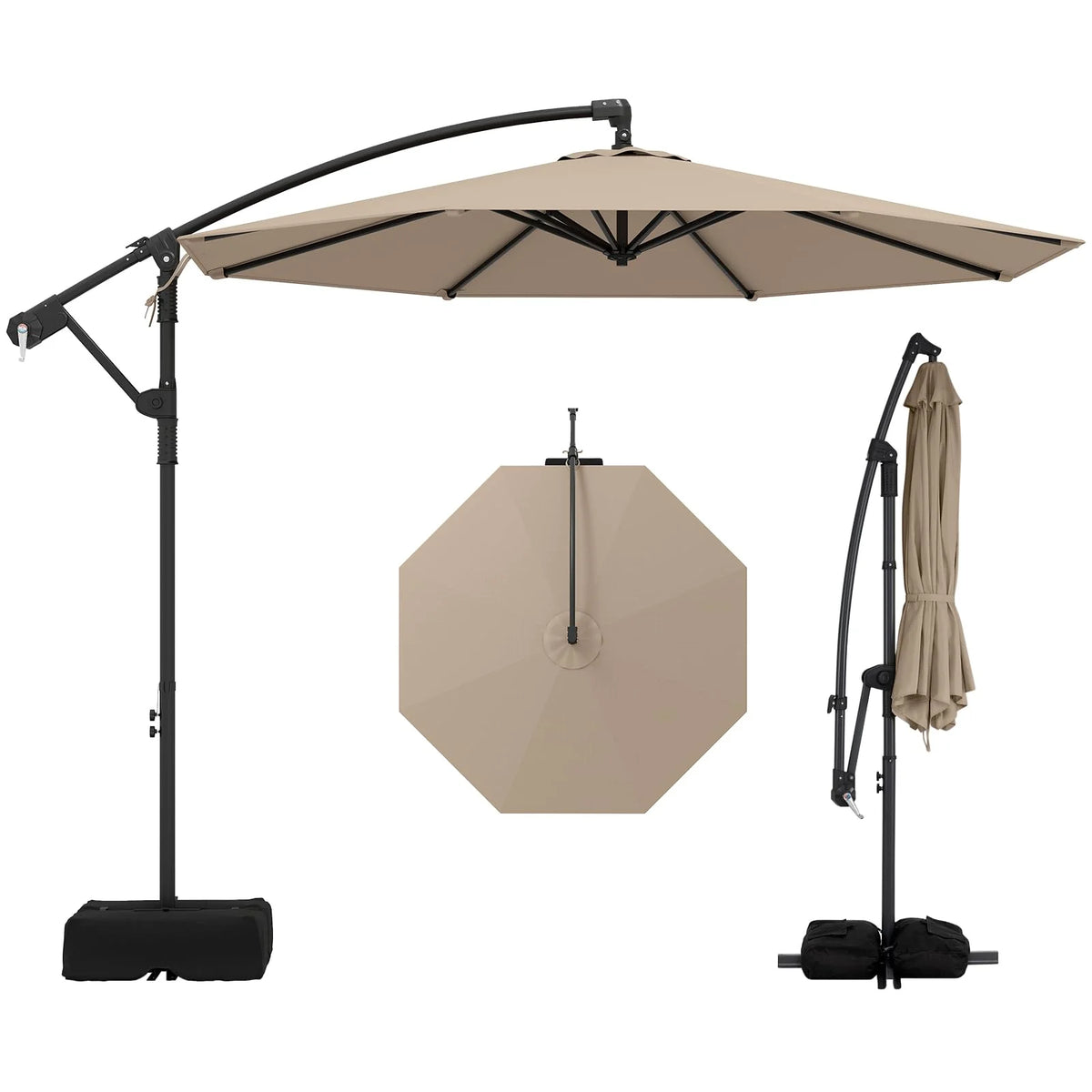 Tangkula 10ft Patio Umbrella with Base Included with 360 Degree Rotation - Product image 10