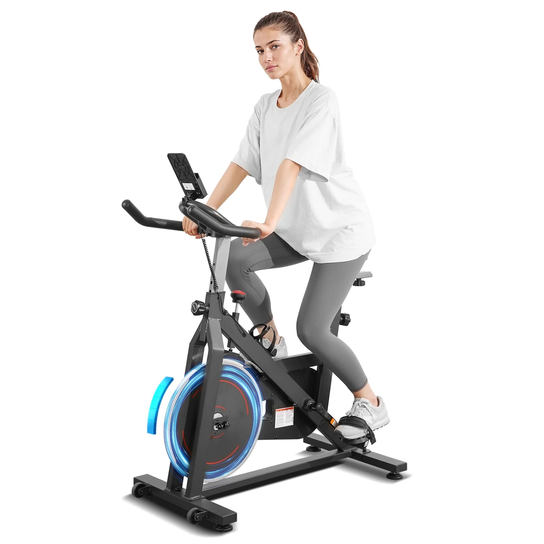 Naipo Exercise Bike Indoor Cycling Bike with 300 lb Big Seat Cushion for Home Cardio Leg Workout - Product image 11
