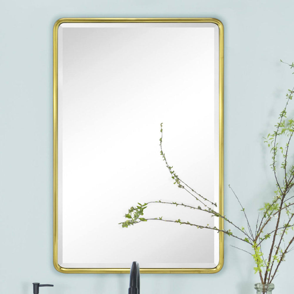 17 Stories 4C7E7216DE99463188A41E92382156B5 Farmhouse Recessed Metal Bathroom Medicine Cabinets with Mirror with Adjustable Tempered Glass Shelves