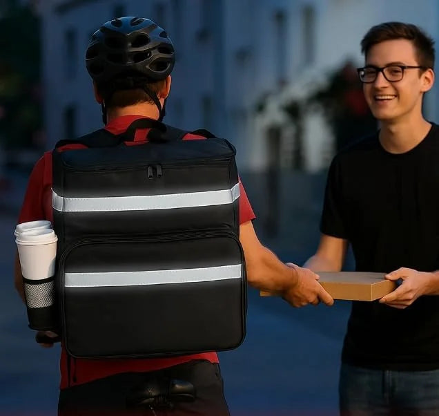 Large Insulated Food Delivery Bag, Expandable Cooler Backpack for Doordash Uber Eats - Product image 8
